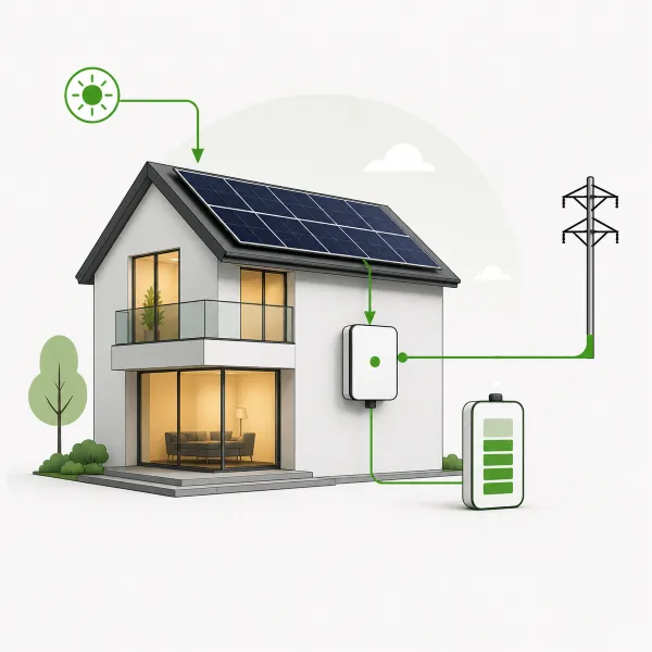 Sistema solar fotovoltaico hibrido - S (4, 4,8 kWh (1u))